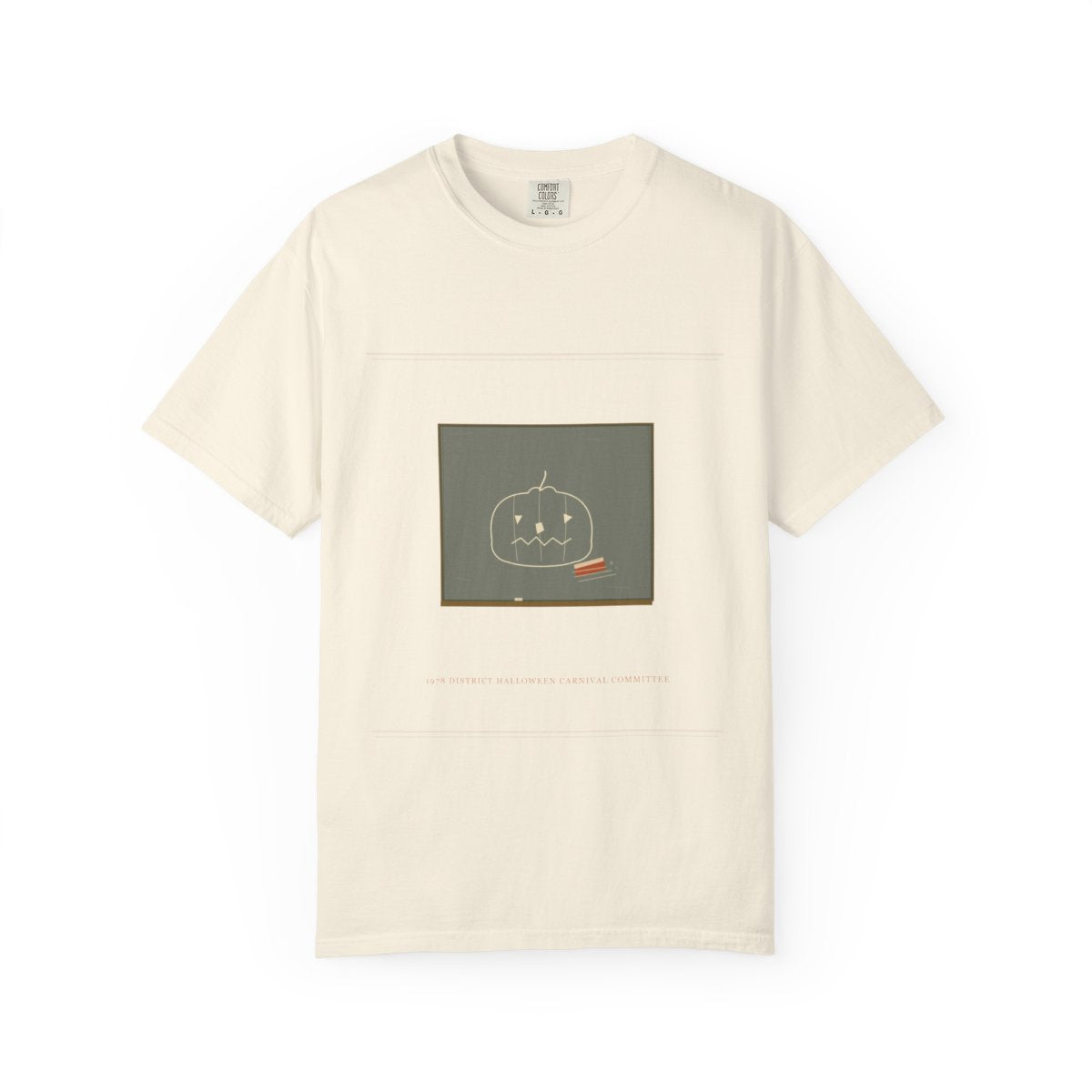 Room 12 Haunts Back Tee flat front in Ivory
