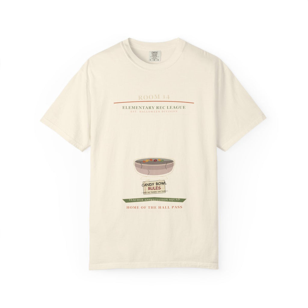 Room 14 Candy Bowl Rules Tee flat front in Ivory
