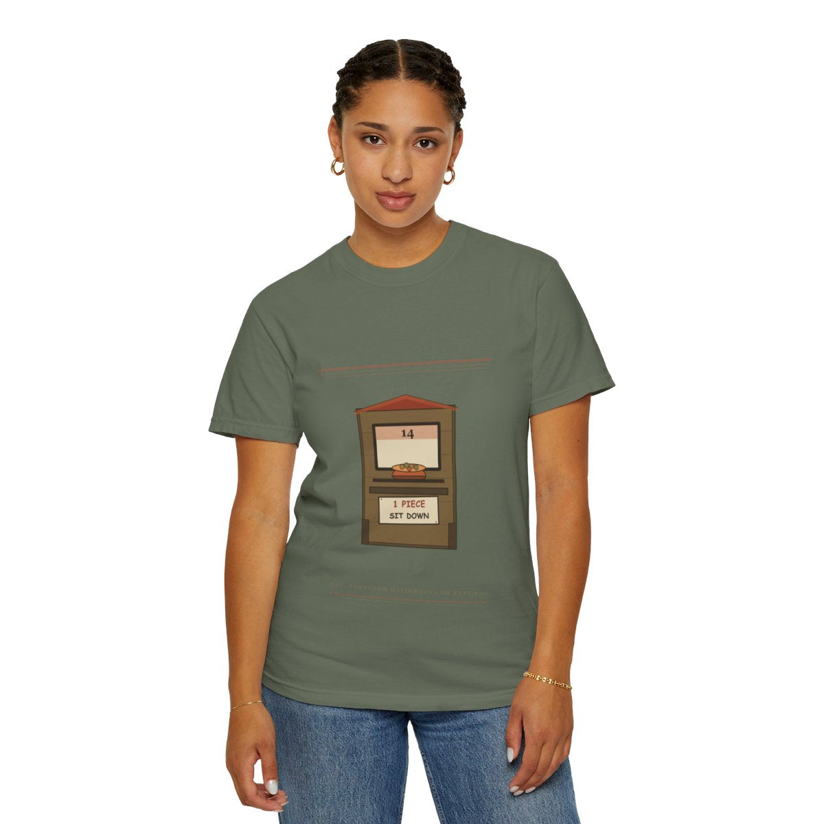 Room 14 Candy Toll Booth Tee - Moss