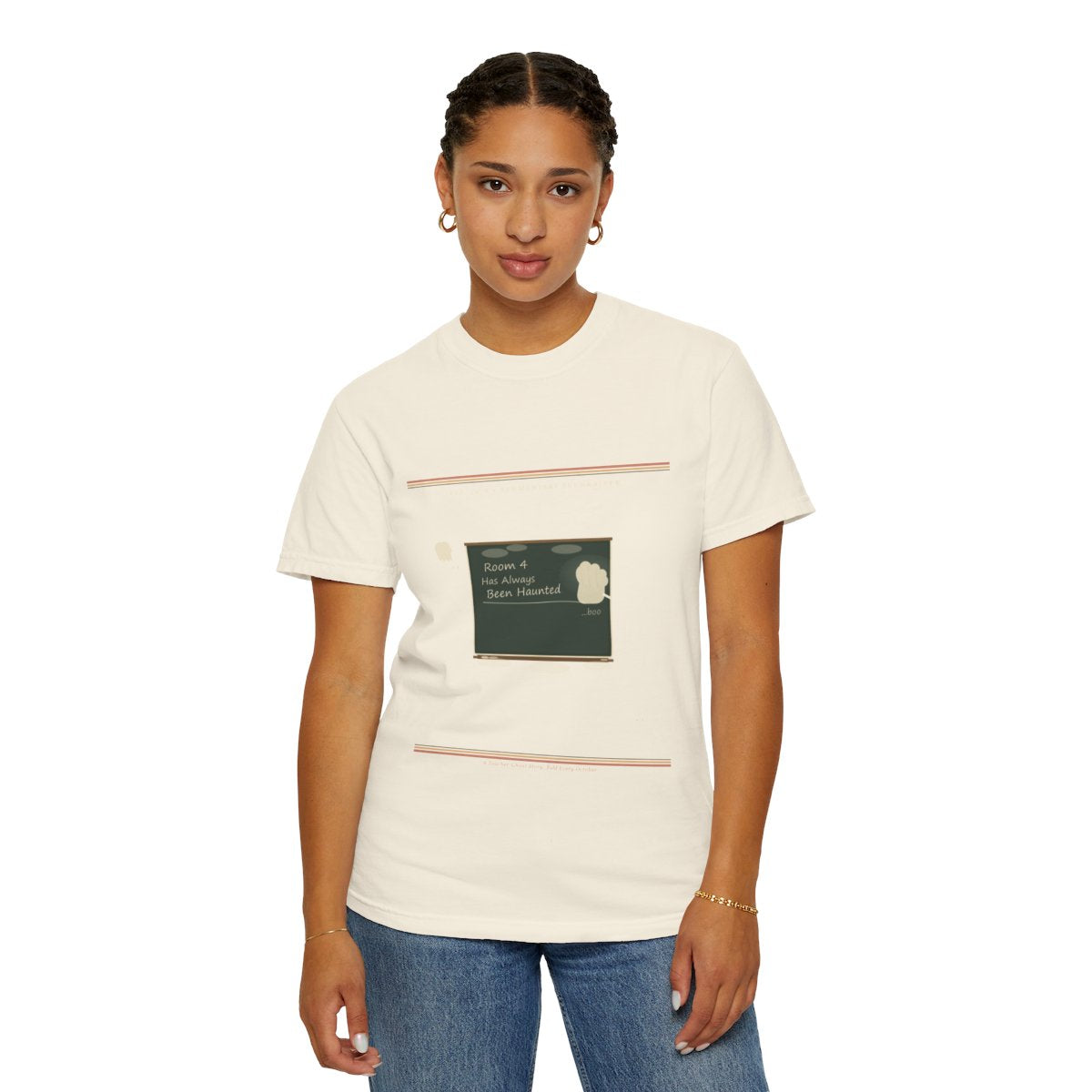 Room 4 Has Always Been Haunted Tee - Ivory