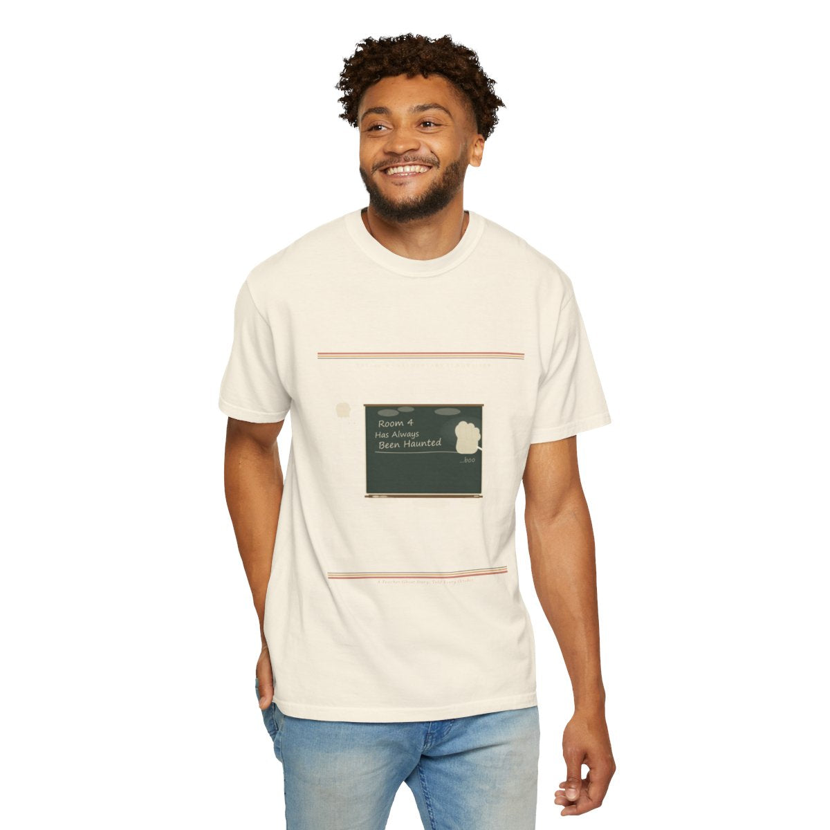 Room 4 Has Always Been Haunted Tee - Ivory