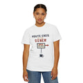 Route Ends At The Diner Tee - White