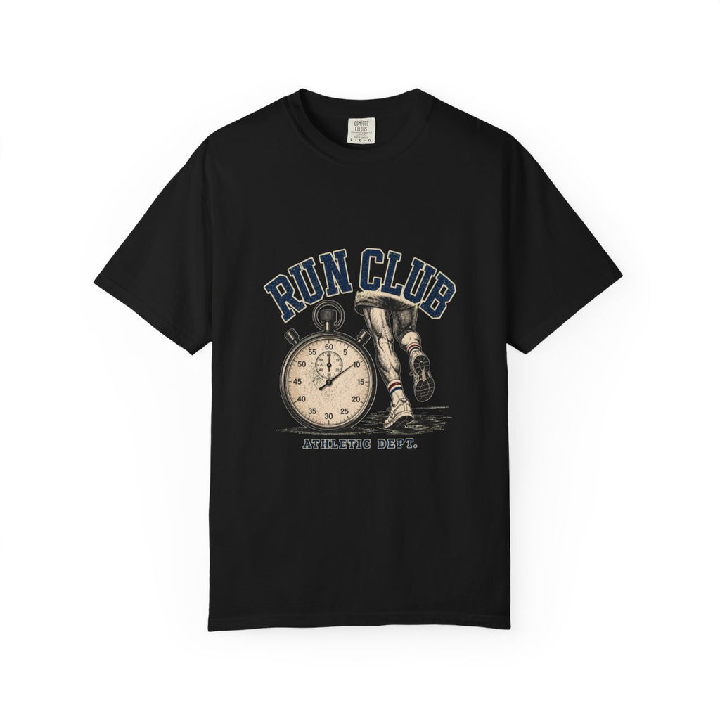 Run Club Athletic Dept. Tee in Black