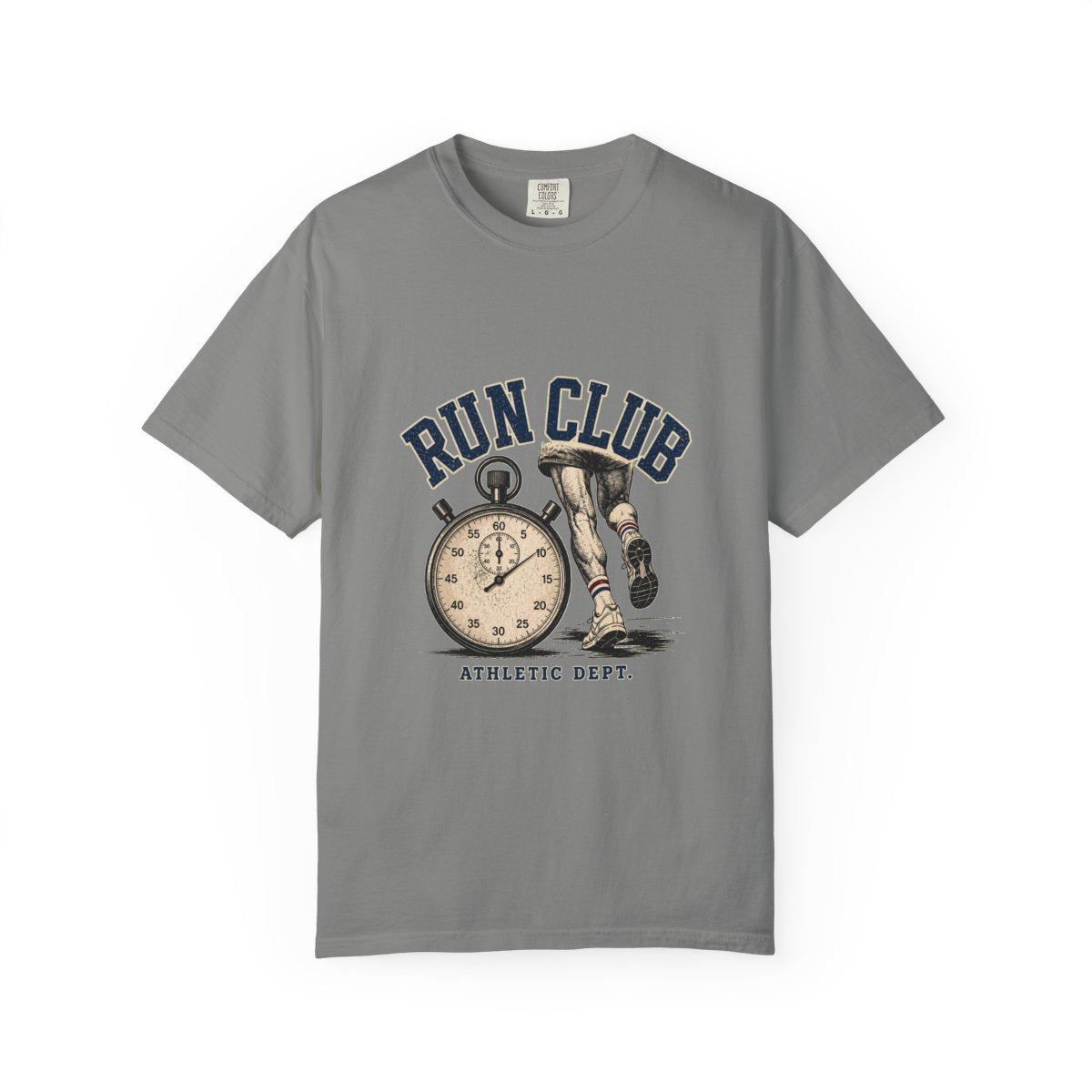 Run Club Athletic Dept. Tee in Granite