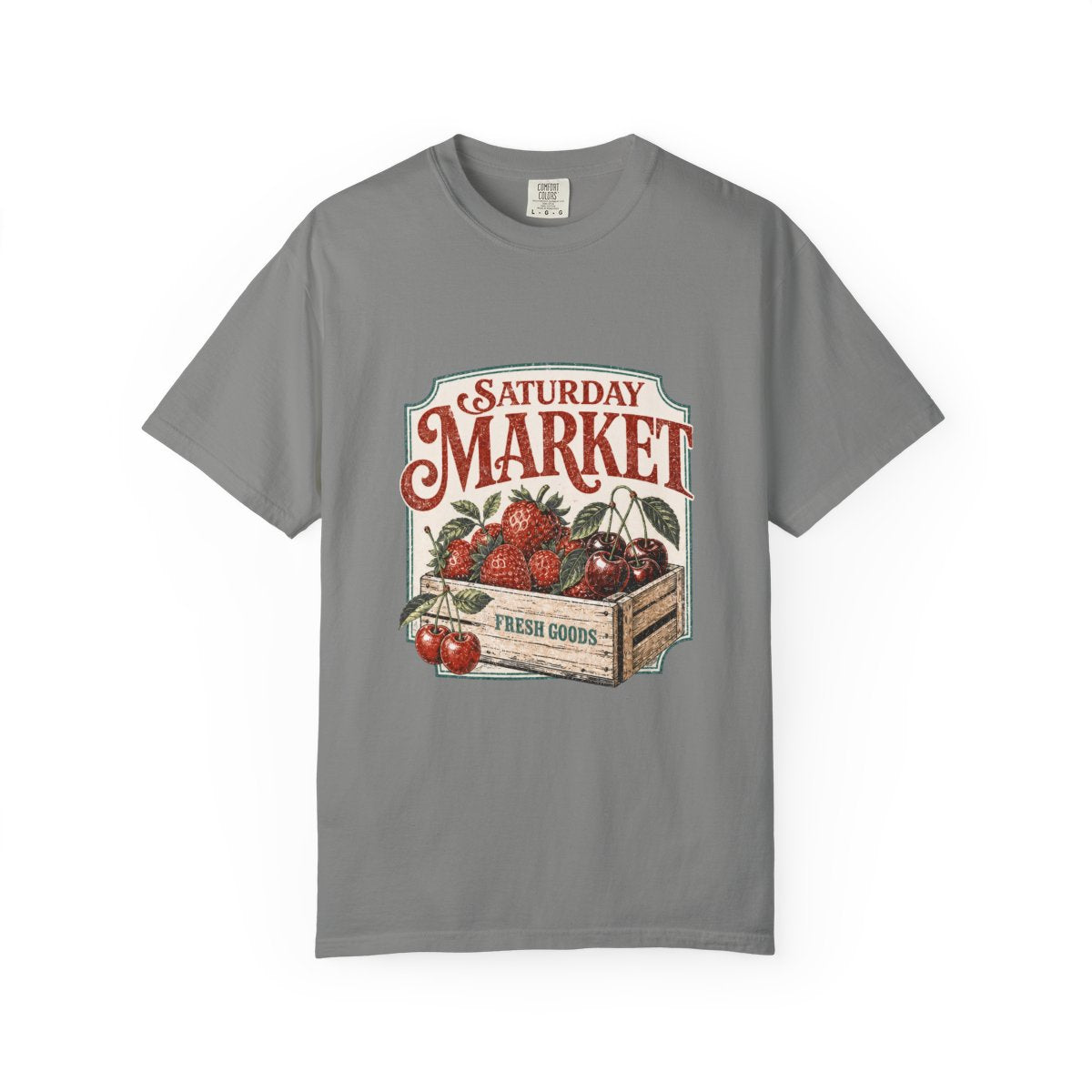 Saturday Market Tee in Granite
