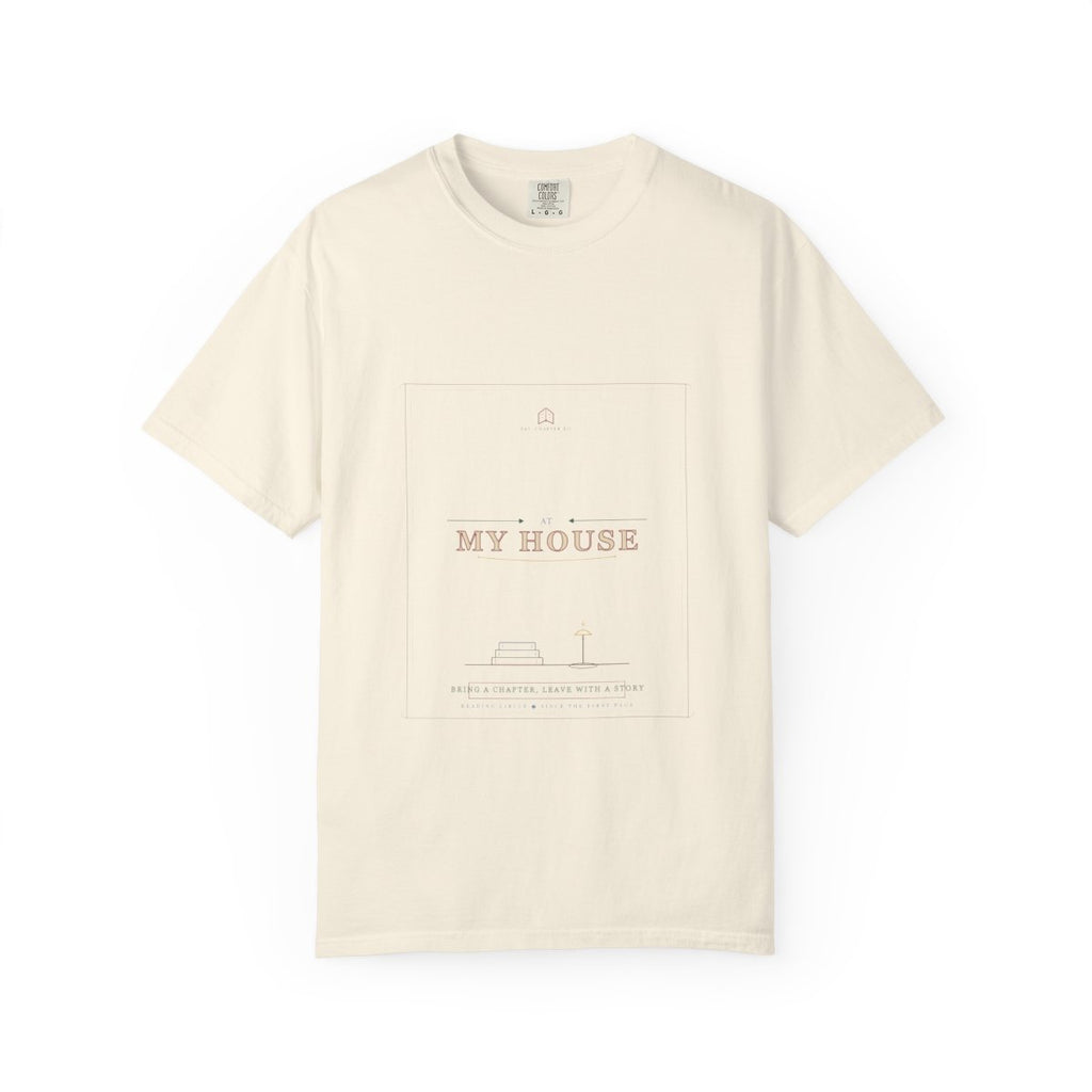 Second Tuesdays, My House Tee flat front in Ivory