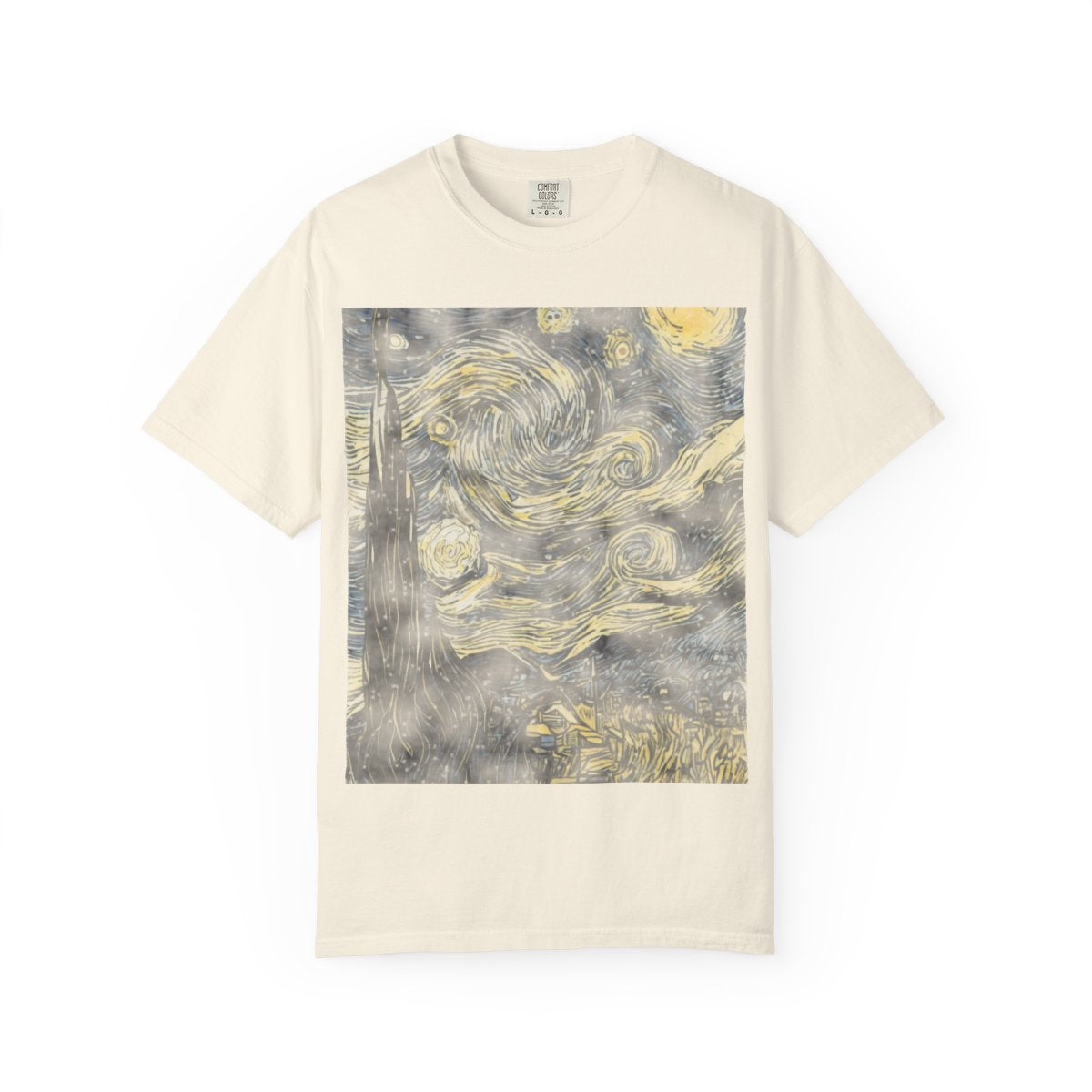 Starry Night, 1889 Tee - Ivory