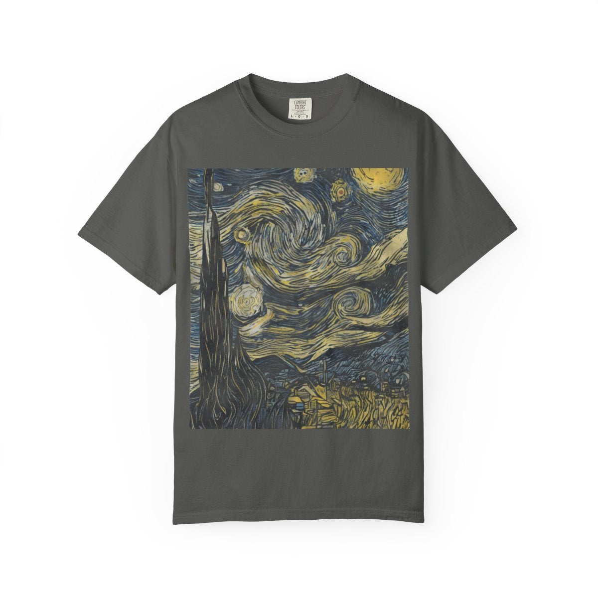 Starry Night, 1889 Tee - Pepper