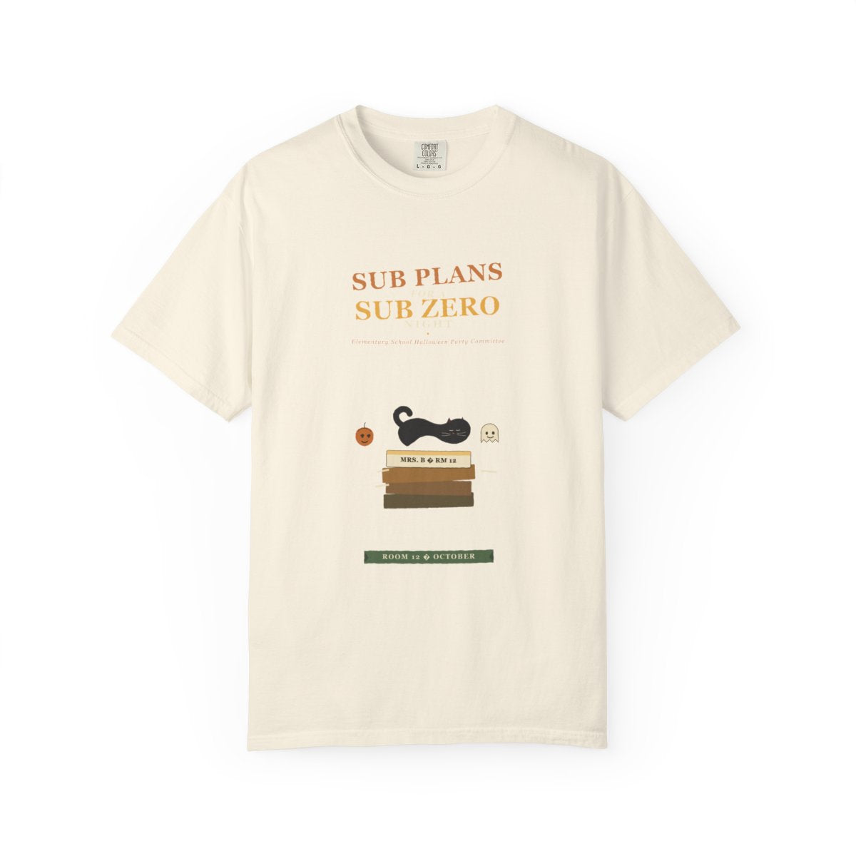 Sub Plans For A Sub Zero Night Tee flat front in Ivory