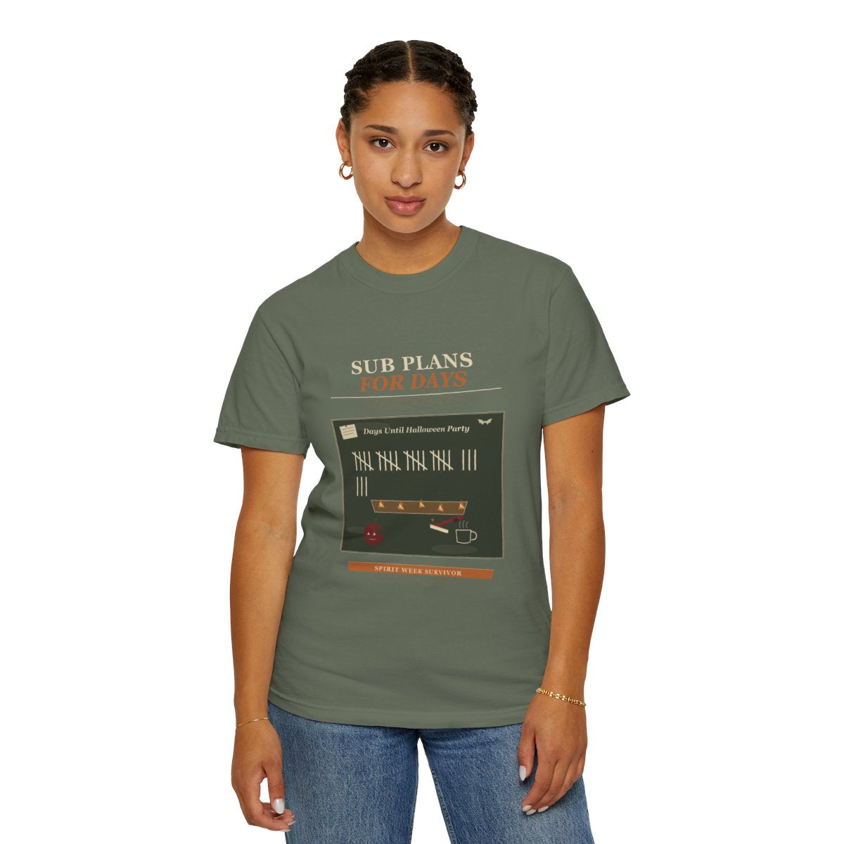 Sub Plans For Days Tee - Moss
