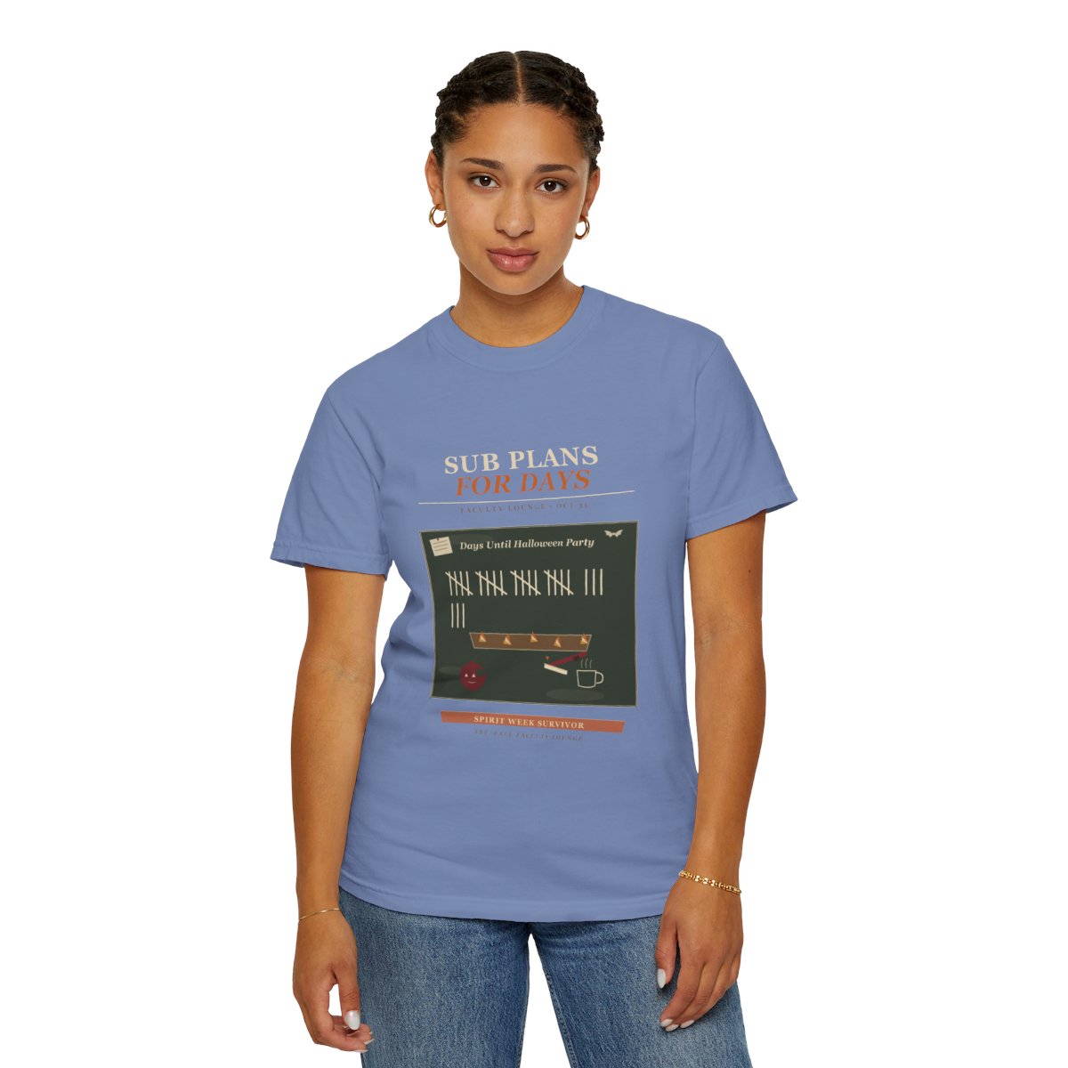Sub Plans For Days Tee - Washed Denim