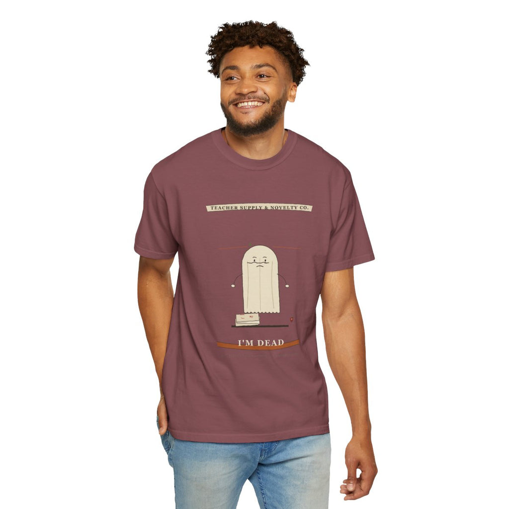 Sub Plans Ready, I'm Dead Tee - Brick