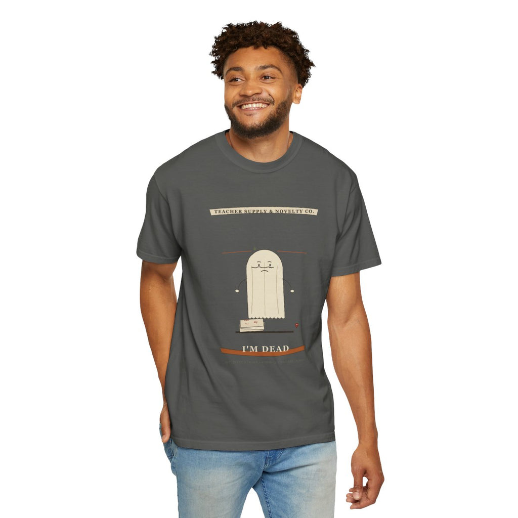 Sub Plans Ready, I'm Dead Tee - Pepper