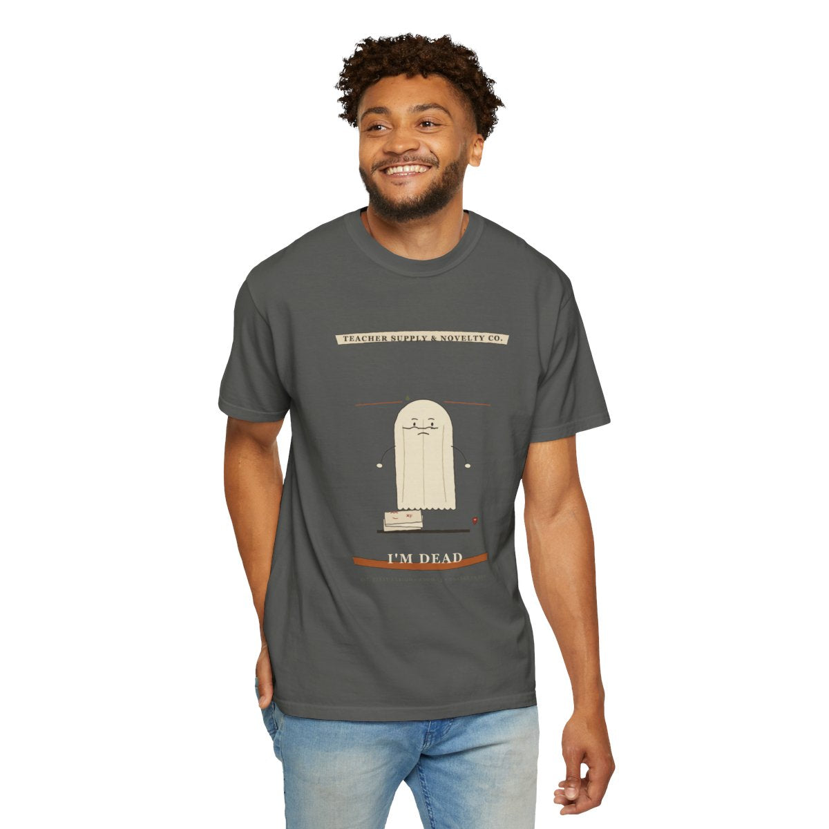 Sub Plans Ready, I'm Dead Tee - Pepper