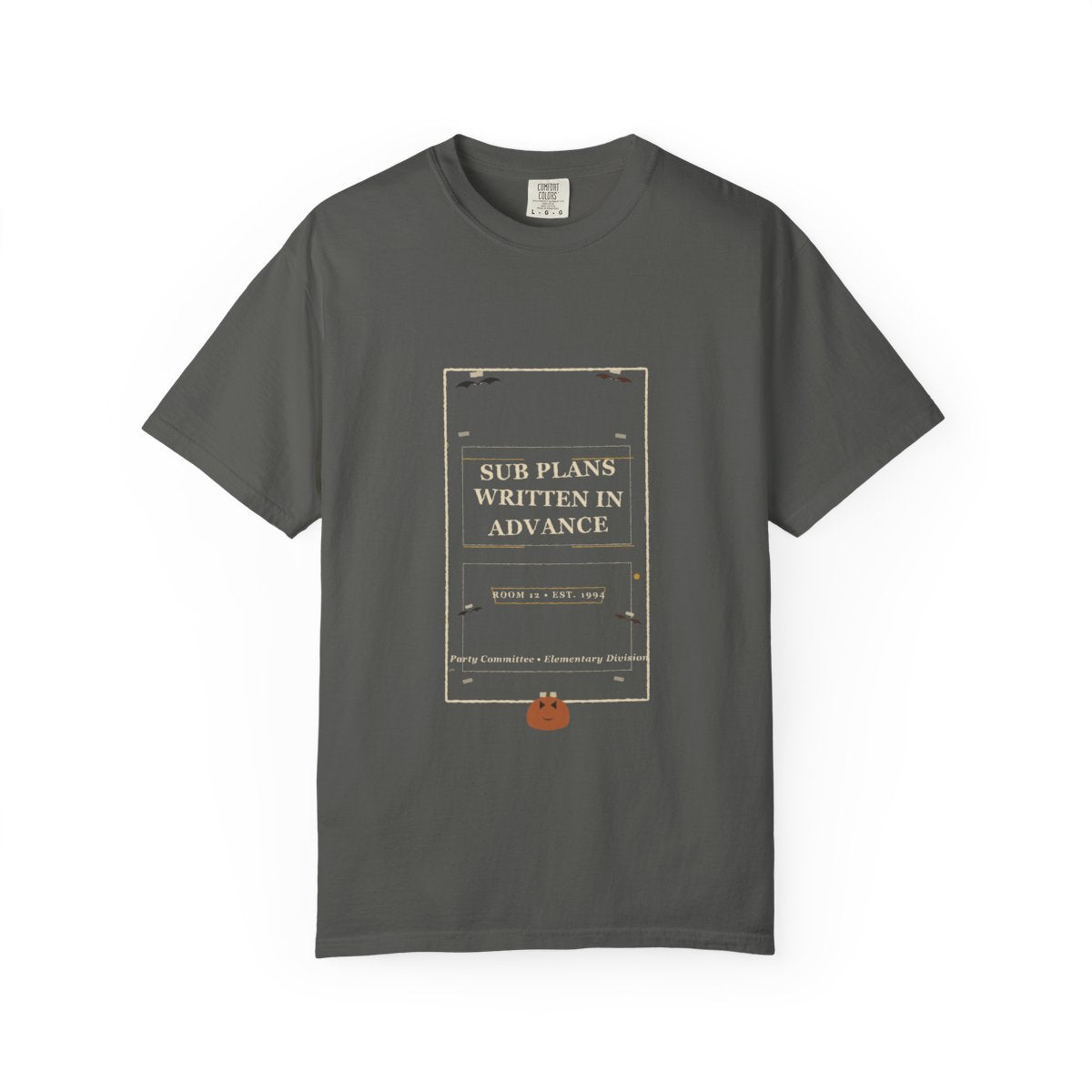 Sub Plans Written In Advance Tee flat front in Pepper