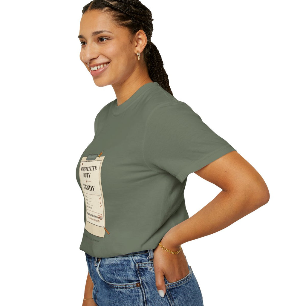 Substitute Duty Or Candy Tee - Moss