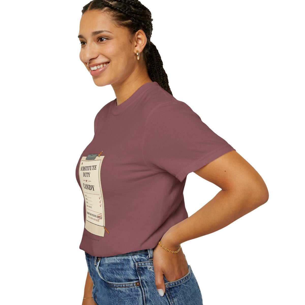 Substitute Duty Or Candy Tee - Brick