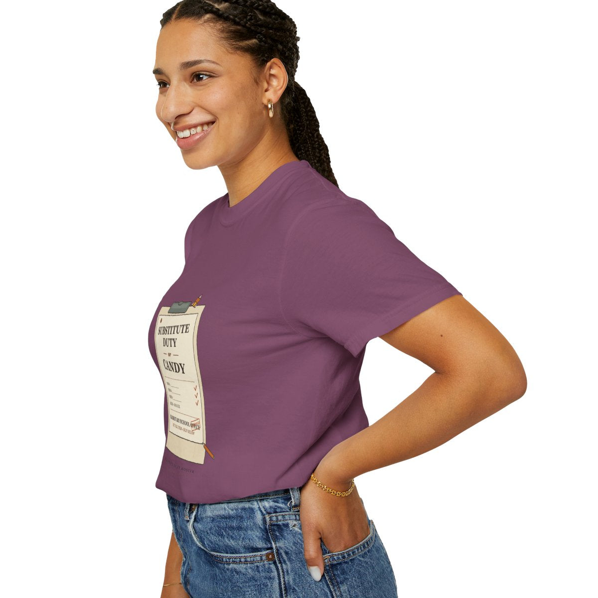Substitute Duty Or Candy Tee - Berry