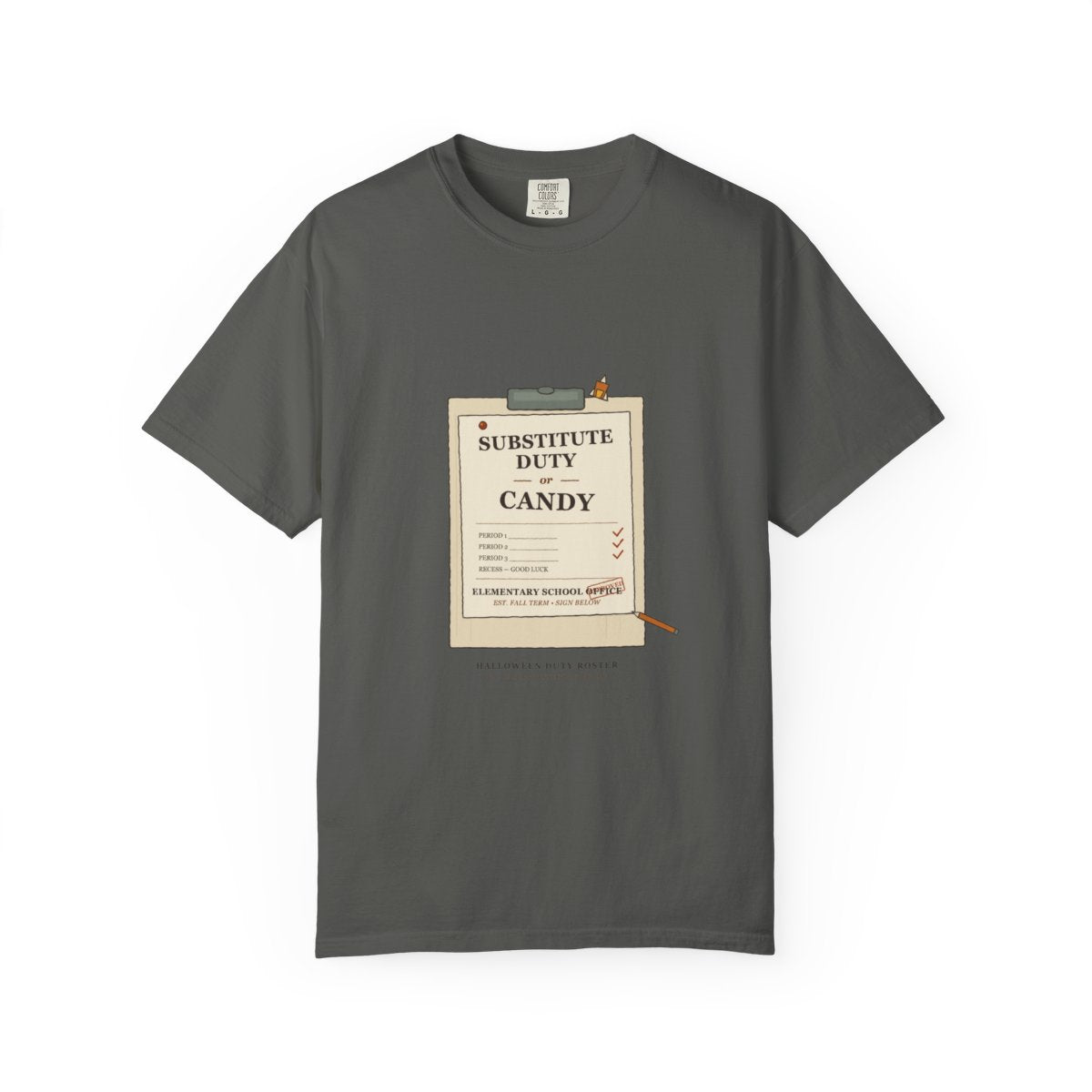 Substitute Duty Or Candy Tee flat front in Pepper