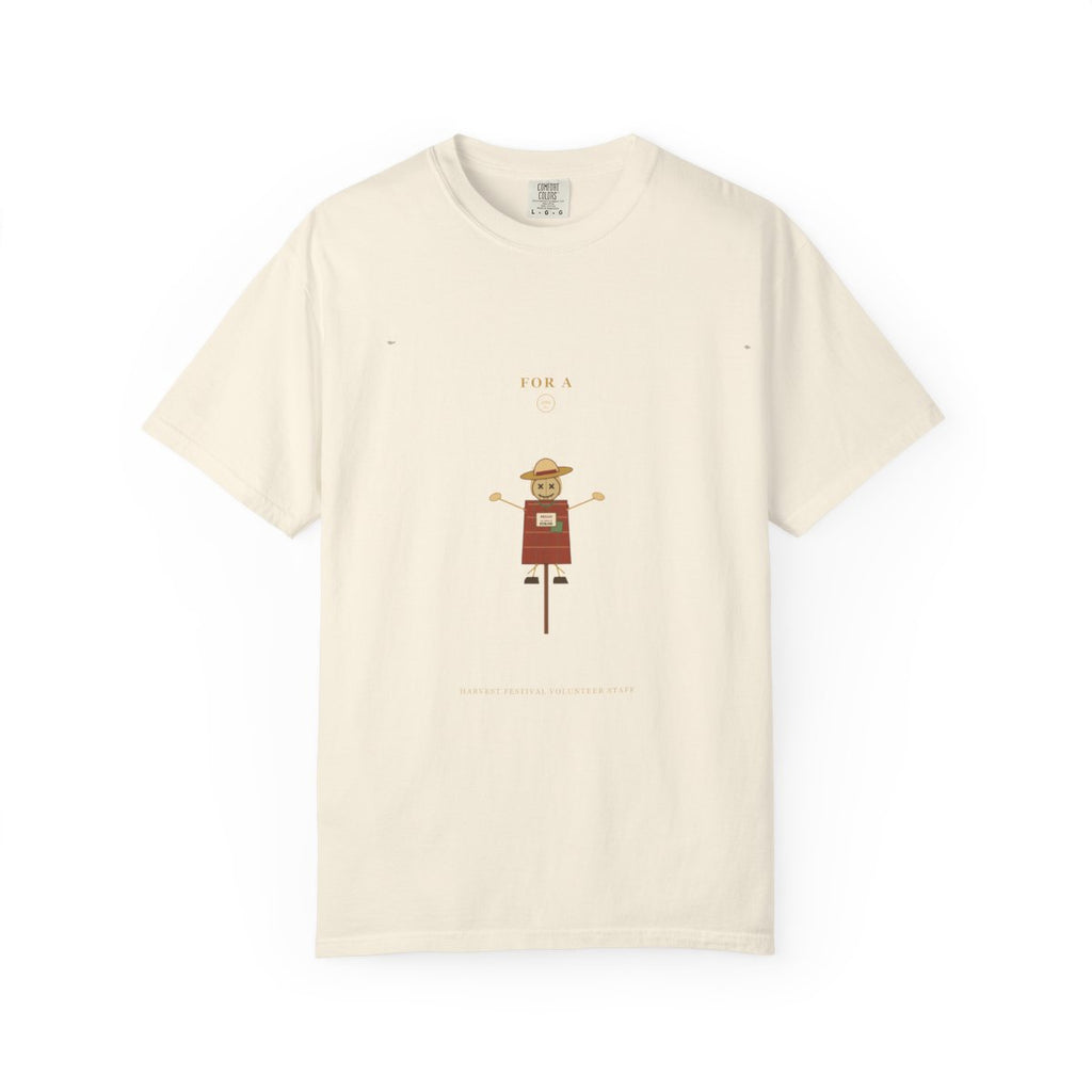 Substitute For A Scarecrow Tee flat front in Ivory