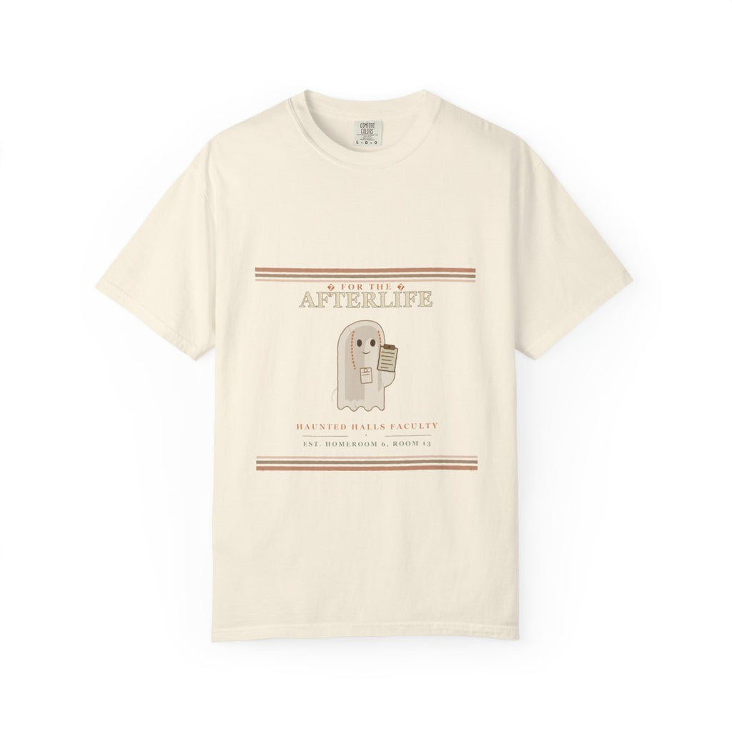 Substitute For The Afterlife Tee flat front in Ivory