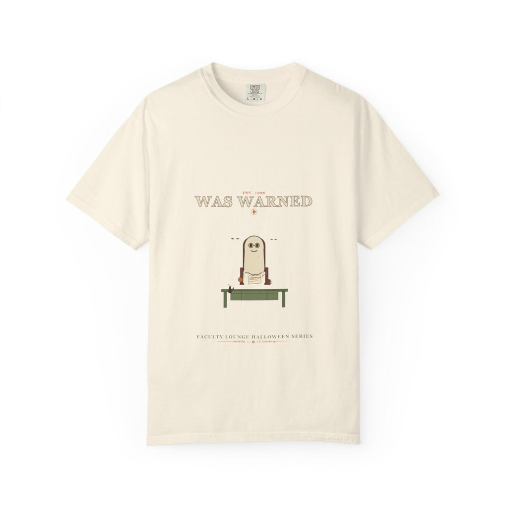 Substitute Was Warned Tee flat front in Ivory