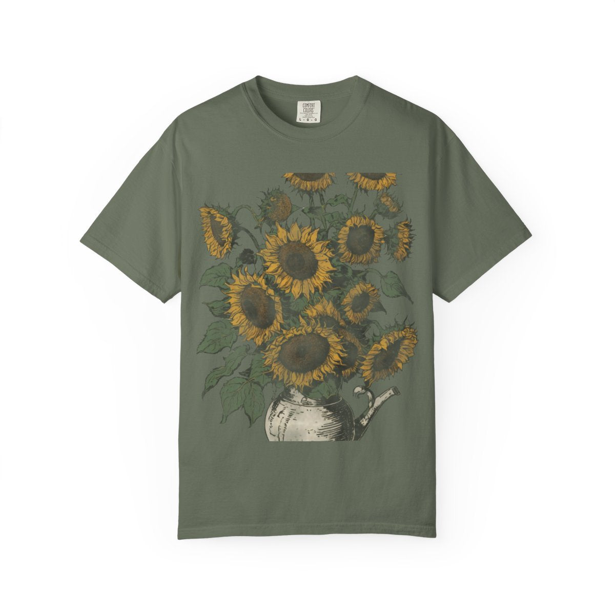 Sunflowers, Arles Tee - Moss