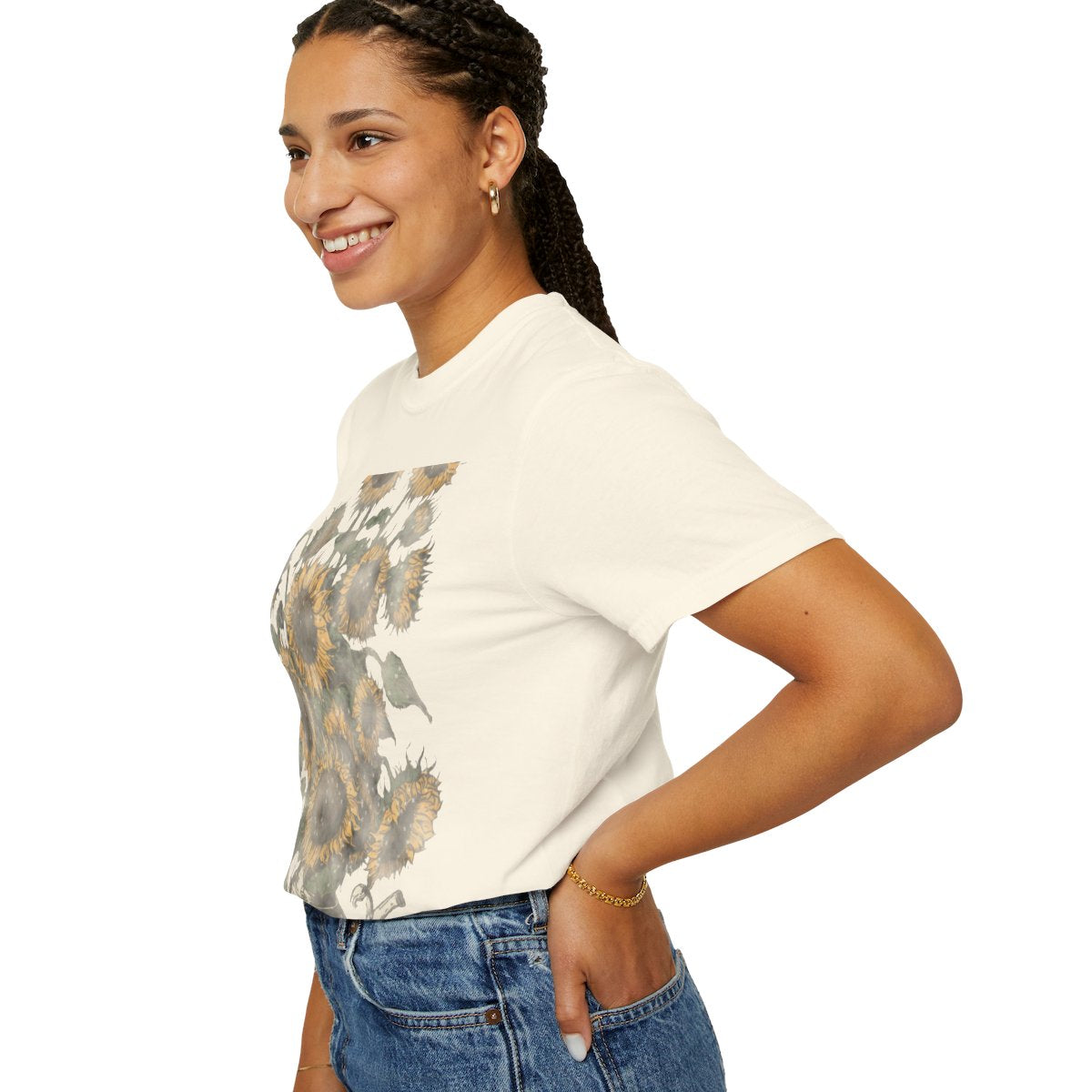 Sunflowers, Arles Tee - Ivory