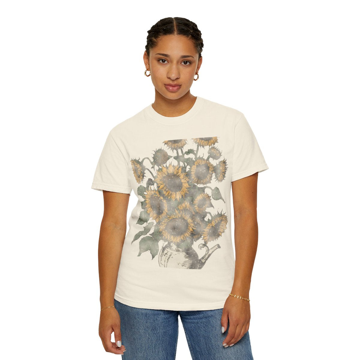 Sunflowers, Arles Tee - Ivory