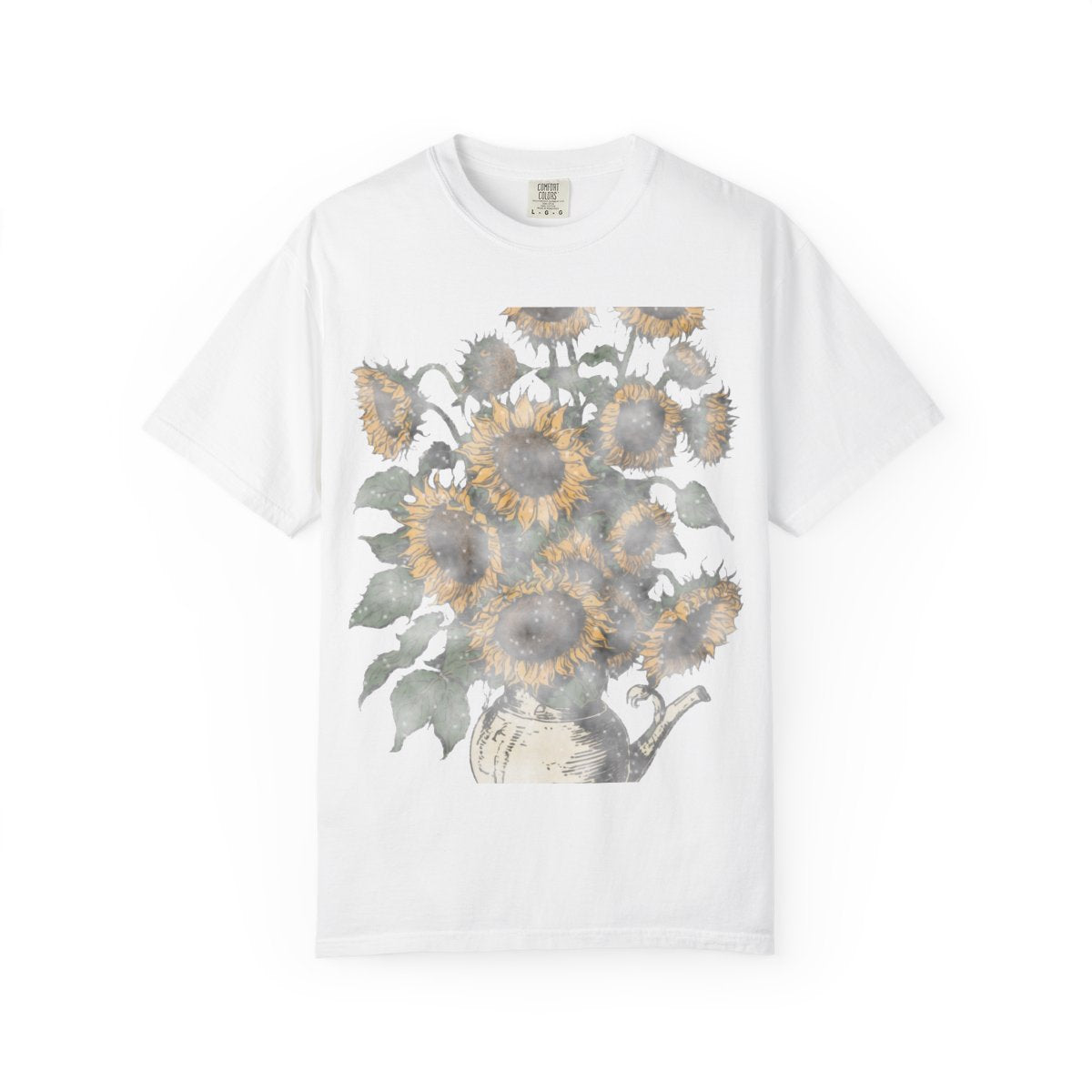 Sunflowers, Arles Tee - White