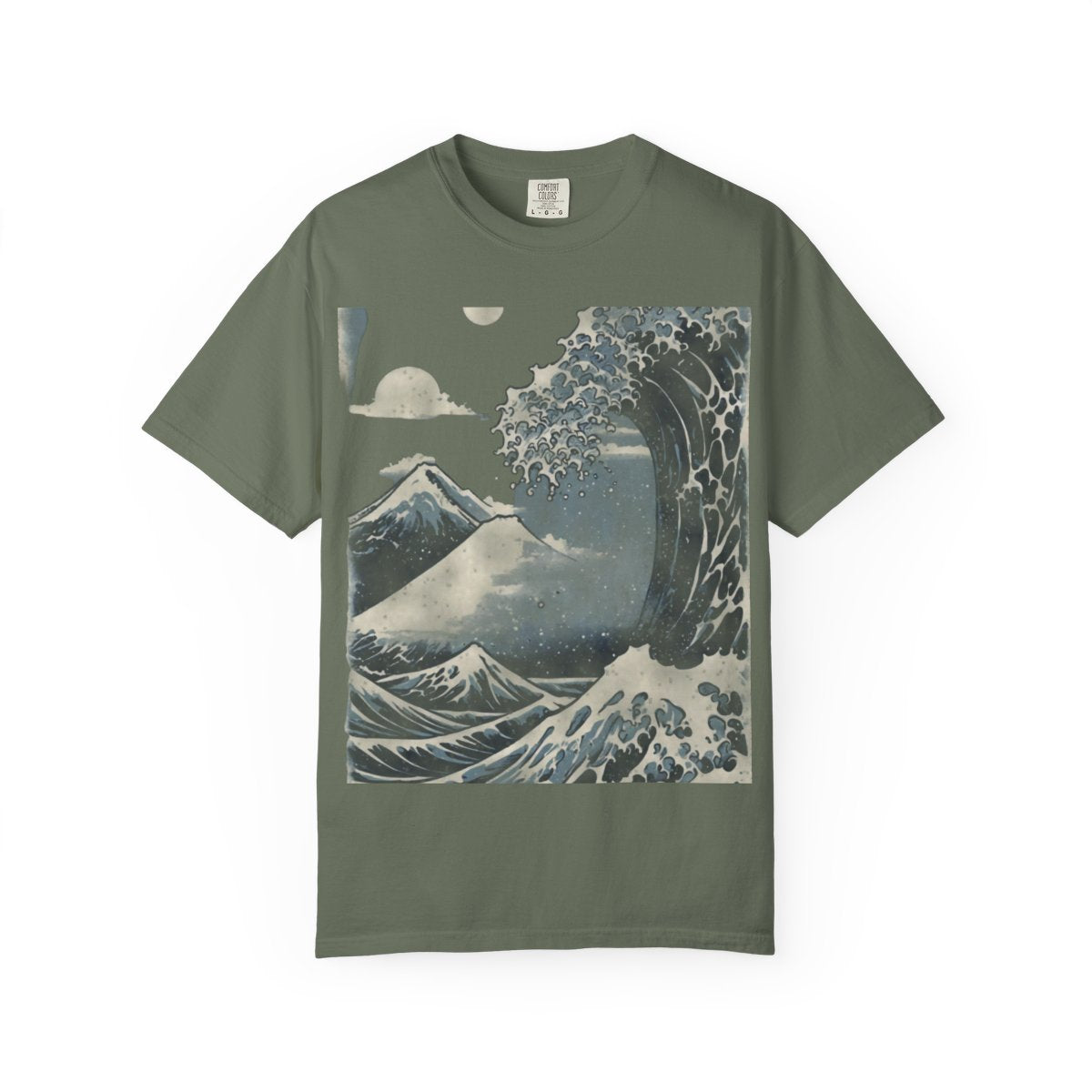 The Great Wave Tee - Moss