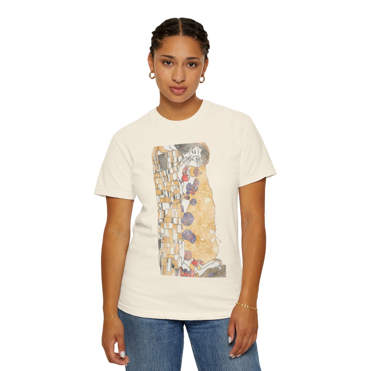 The Kiss, 1908 Tee - Ivory