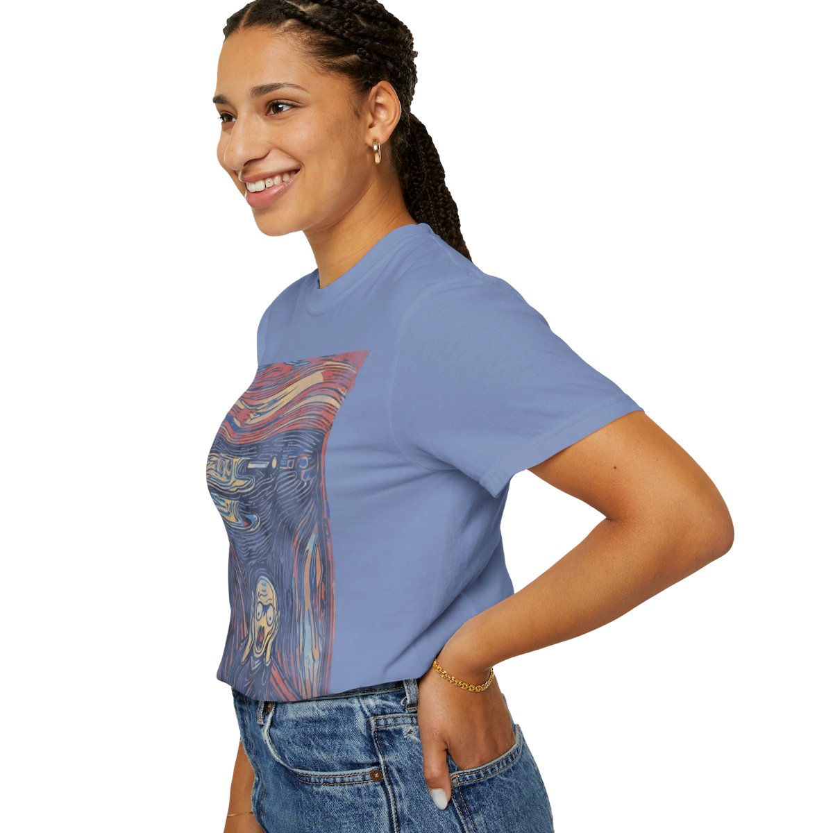 The Scream, 1893 Tee - Washed Denim