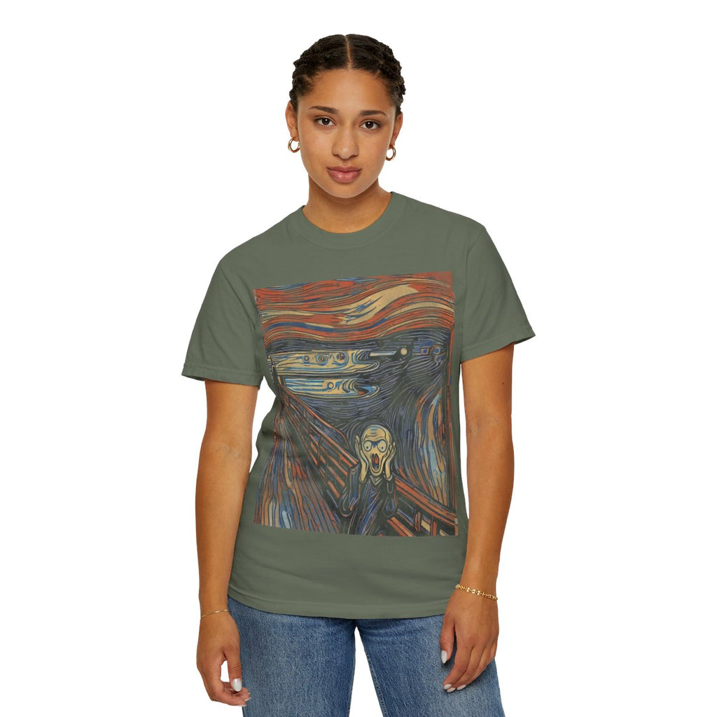 The Scream, 1893 Tee - Moss