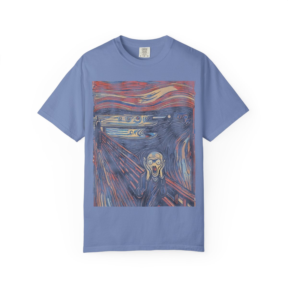 The Scream, 1893 Tee - Washed Denim