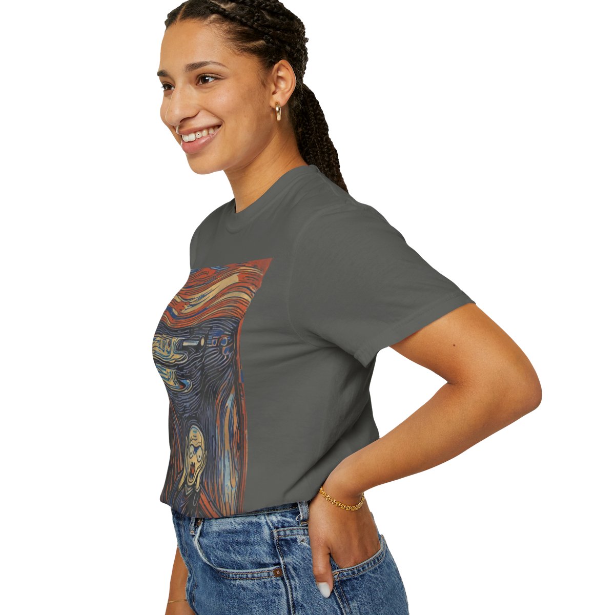The Scream, 1893 Tee - Pepper