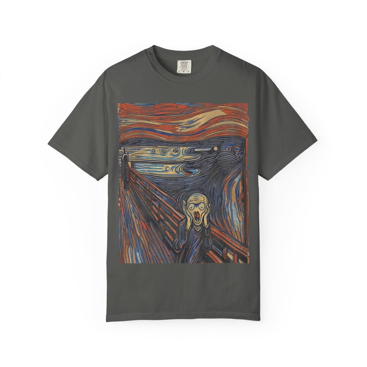 The Scream, 1893 Tee - Pepper
