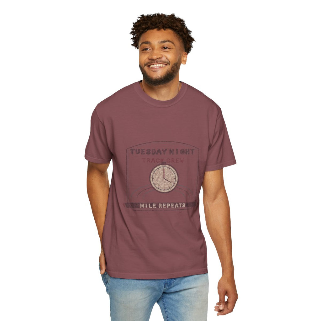 Tuesday Night Track Crew Tee - Brick