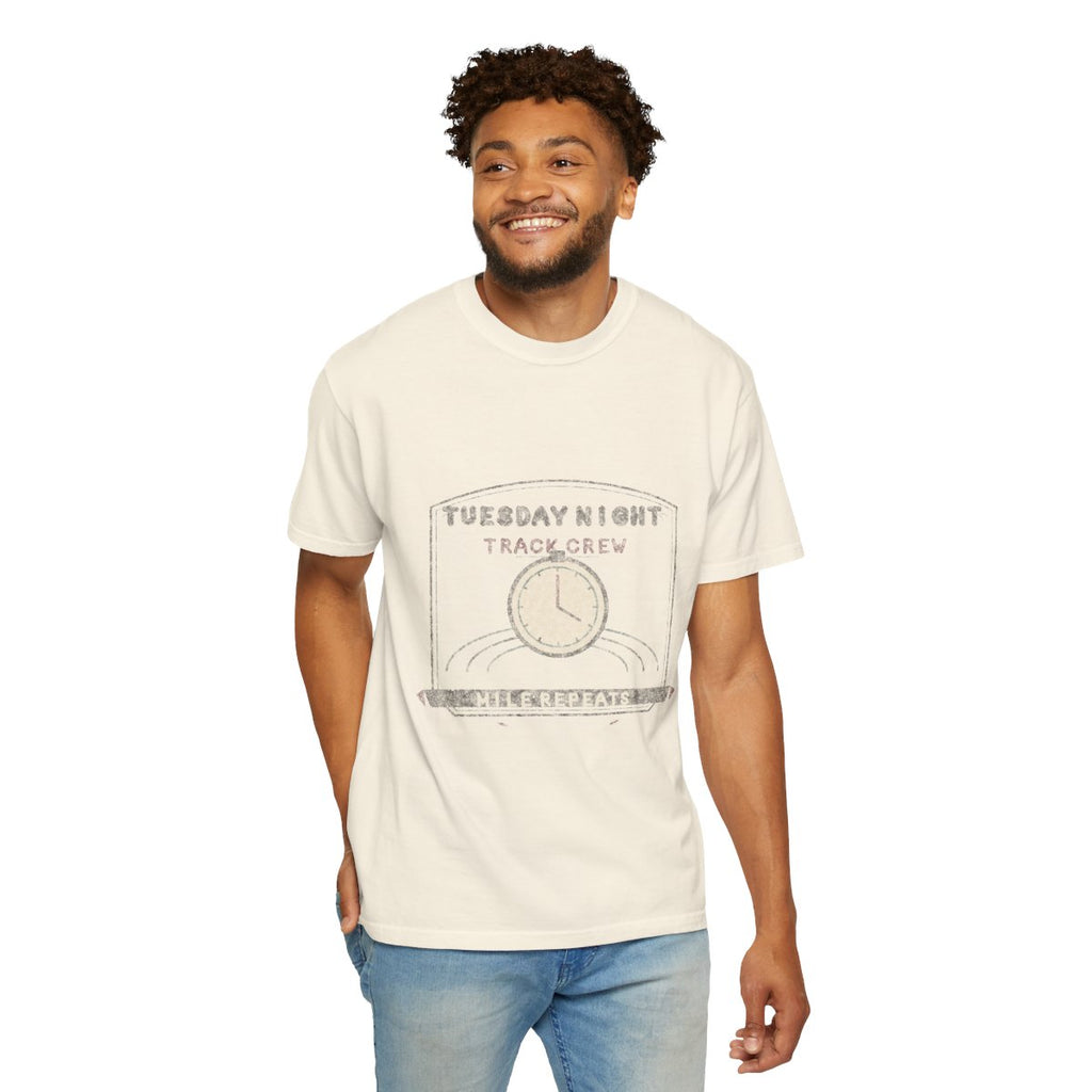 Tuesday Night Track Crew Tee - Ivory