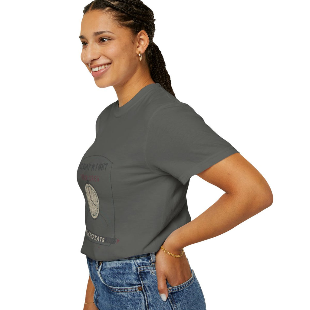 Tuesday Night Track Crew Tee - Pepper