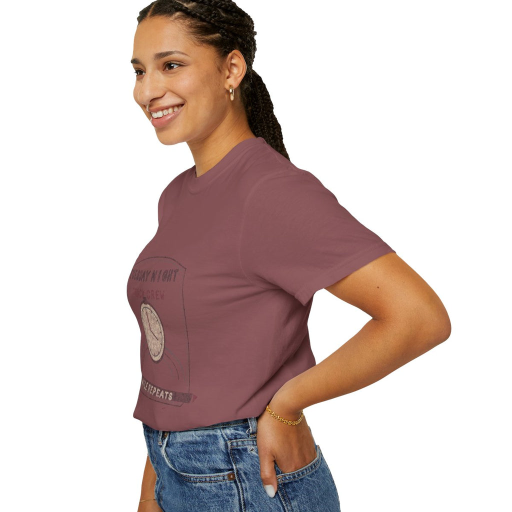 Tuesday Night Track Crew Tee - Brick