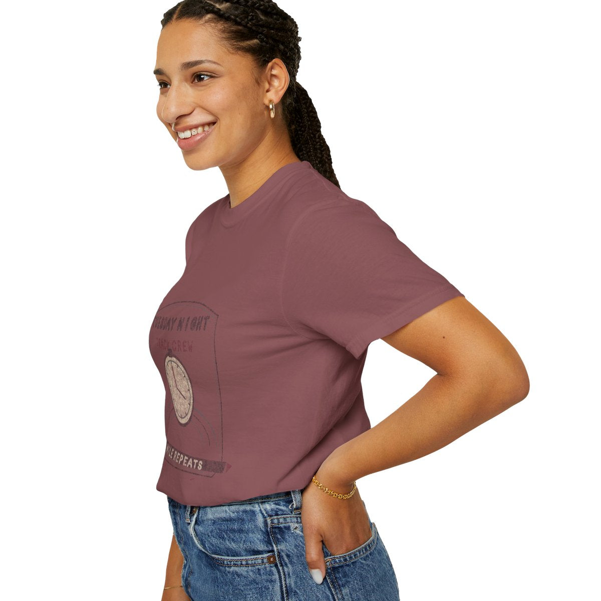 Tuesday Night Track Crew Tee - Brick