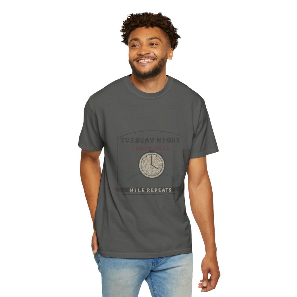 Tuesday Night Track Crew Tee - Pepper