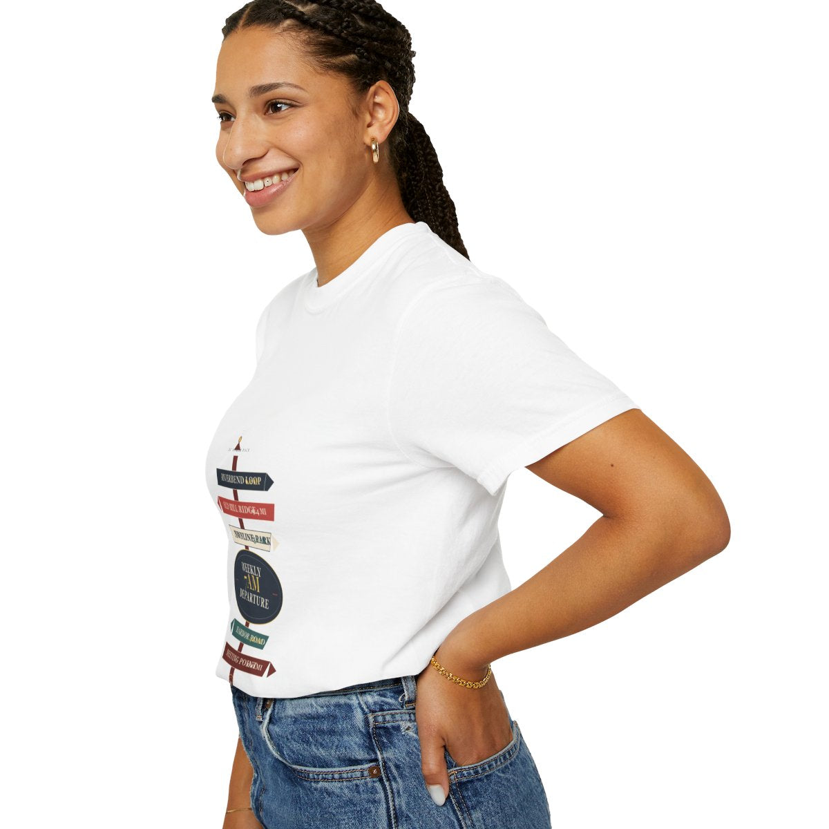 Weekly 7AM Departure Tee - White