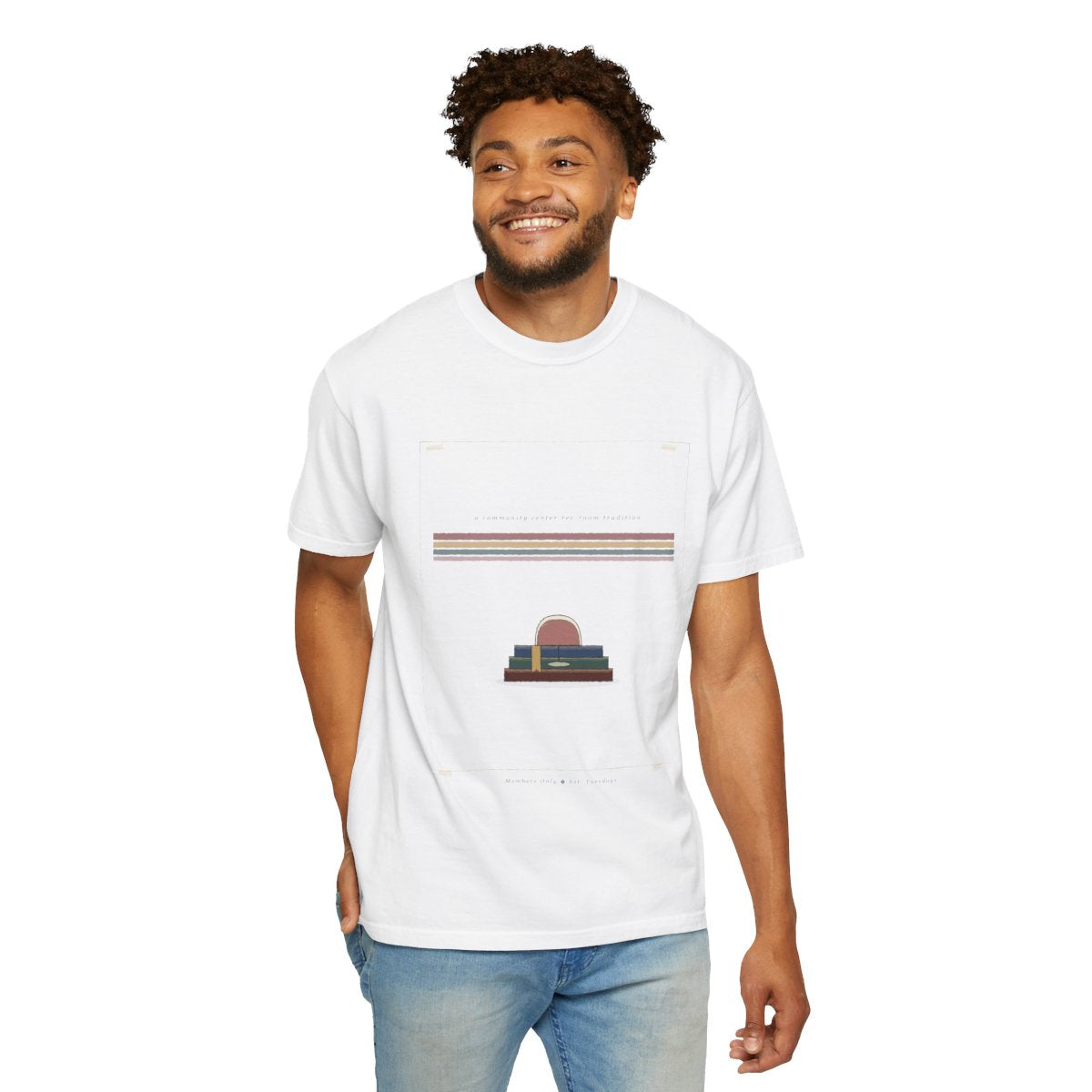 Wine First, Then Discuss Tee - White